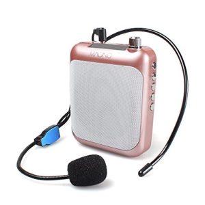 micrófono portátil rosado